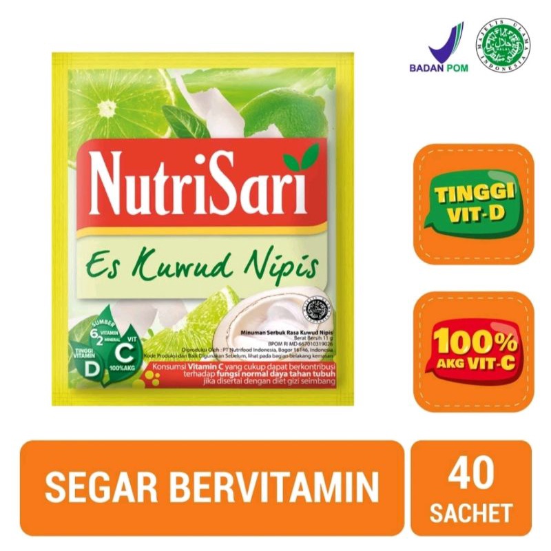 

Nutrisari Es Kuwud Nipis - Minuman Buat Vitamin C & Vitamin D