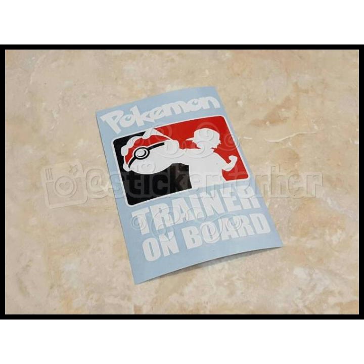 

BEST DEAL STIKER NGEHITS POKEMON GO: POKEMON TRAINER ON BOARD !!!!!