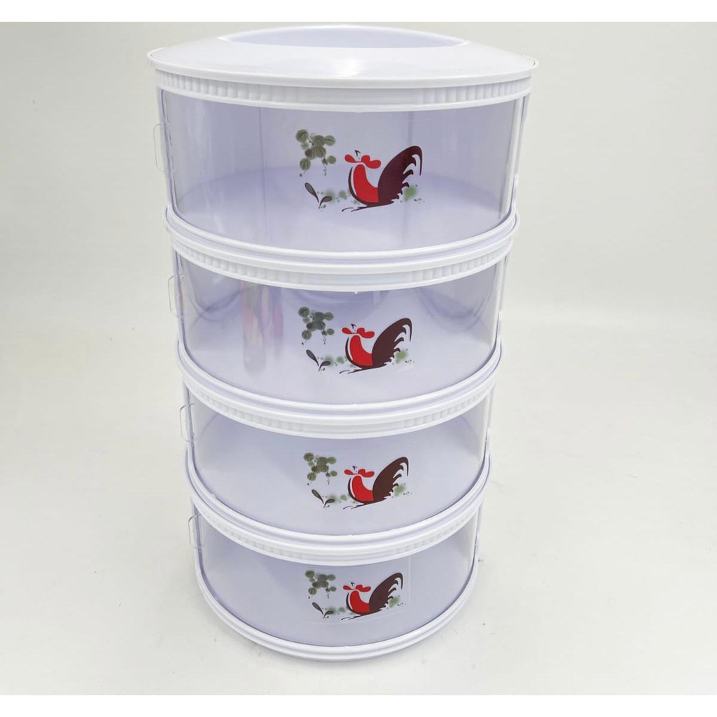 Food Cover 4Layer/Tudung Saji Susun 4 Tudung Saji Multifungsi