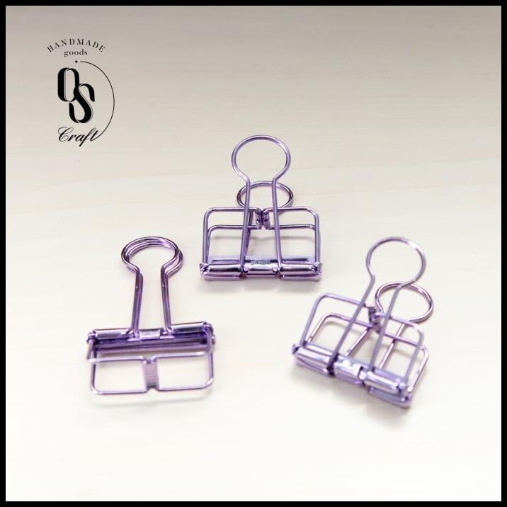 

DISKON PURPLE HOLLOW METAL WIRE BINDER/ PAPER CLIP/ KLIP KERTAS !!!!