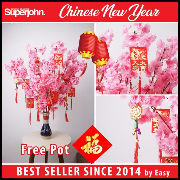 

DISKON POHON IMLEK / ANGPAO / BUNGA SAKURA / MEIHUA SINCIA PREMIUM 70 CM !!!!!!!