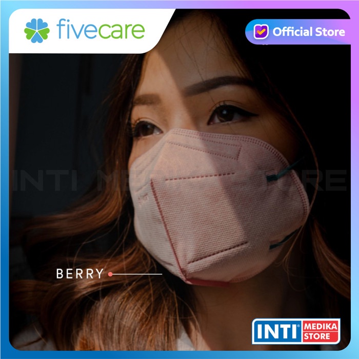 Promo Fivecare - Masker Kn95 Surgical 3D 6Ply Earloop Medis Holiday Series