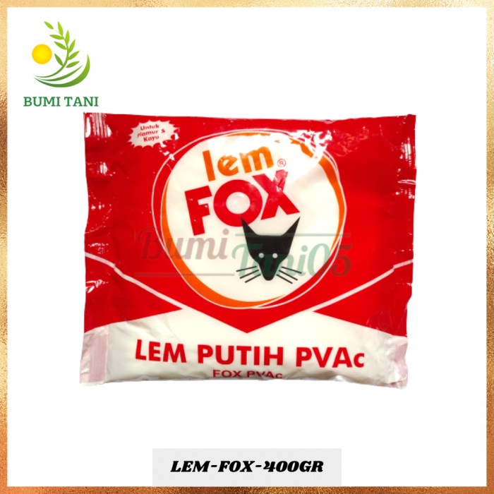 

*#*#*#] Lem Fox Putih 400gr/Lem Putih PVAc Plamir&Kayu Serbaguna