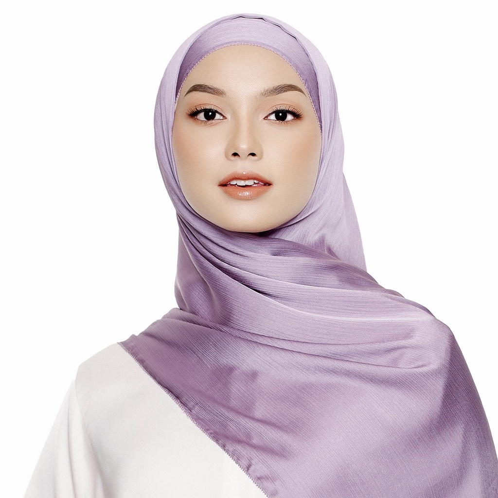 STYLISH HIJAB DAILY Hameeda - Duha Crinkle Silk Pashmina Eyelash Hem Stitch