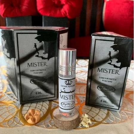 1 Box Isi 6 Pcs Parfum Mister Roll On 6ml Non Alkohol Minyak Wangi Bin Rohim Kemasan 6ml Pria