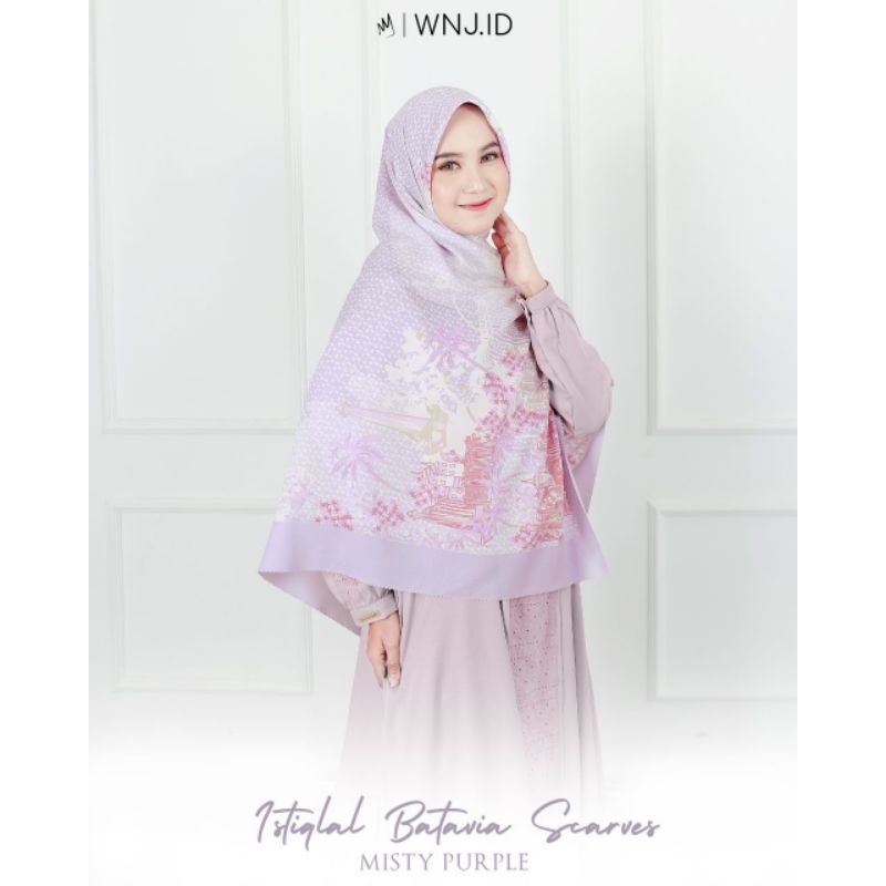 STYLISH HIJAB DAILY JILBAB SEGIEMPAT VOAL SQUARE KERUDUNG SCARF SCARVES ISTIQLAL BY WNJ WANOJA