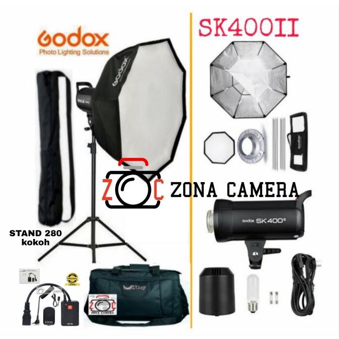 Paket Godox Sk400Ii Single Lighting Flash Studio Sk400 Ii Sk 400Ii 400 Limited Edition