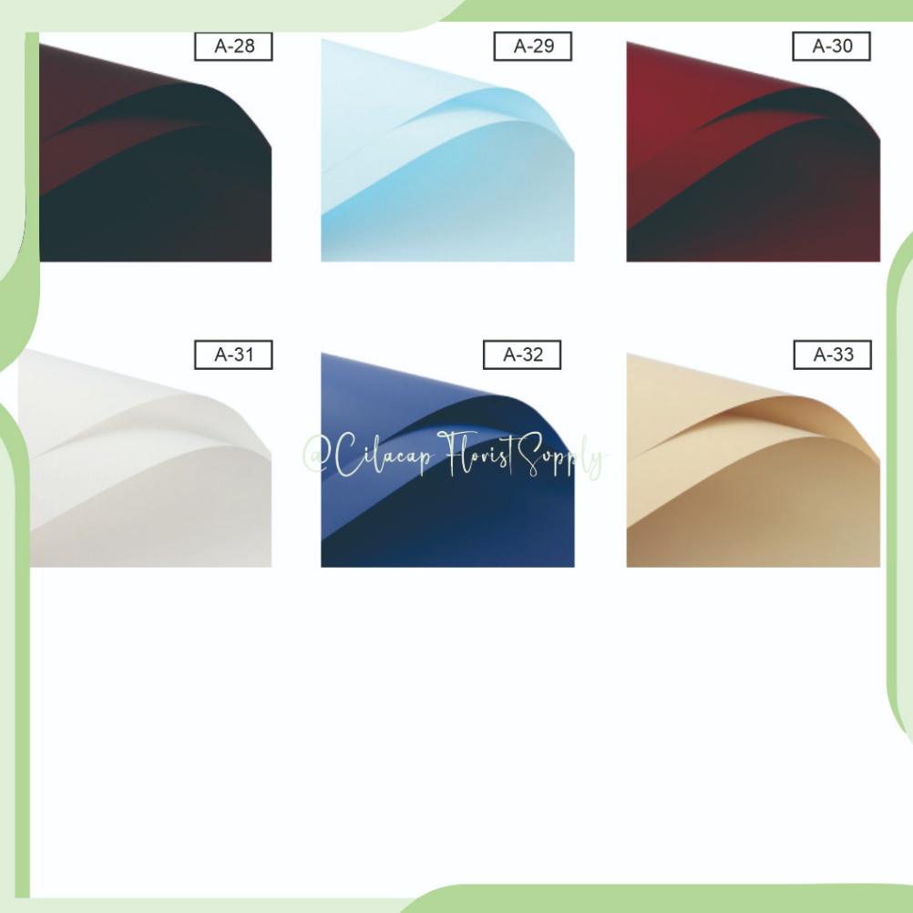 

Flash Sale - 20 Lembar Kertas Buket Bunga polos Korea CELLOPHANE Waterproof ~