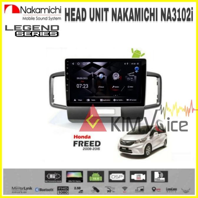 Head Unit Android Nakamichi OEM Honda Freed 10 inch soket pnp
