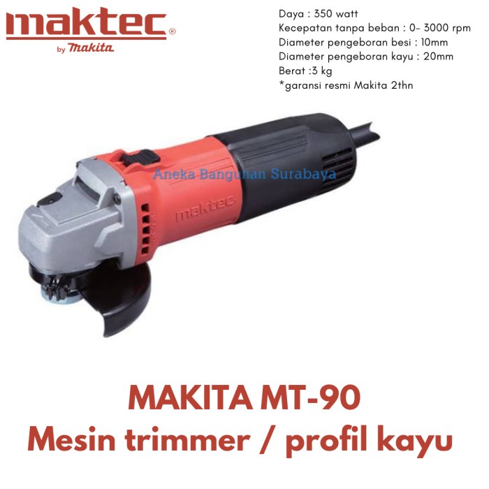 Makita Maktec MT90 trimmer mesin profil kayu gerinda tangan