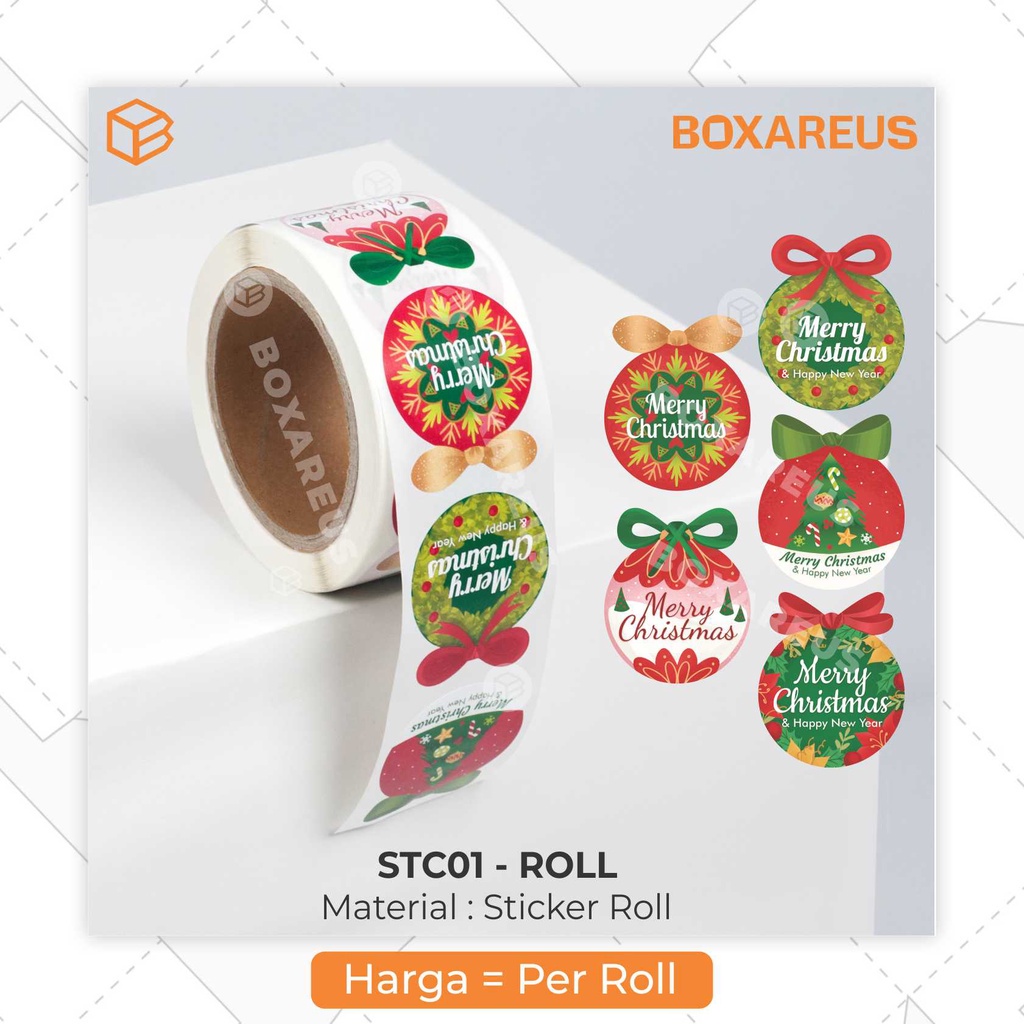

Stier Christmas. Stiker Natal. Souvenir. Hiasan. Kertas Tempel Kter - Stc01