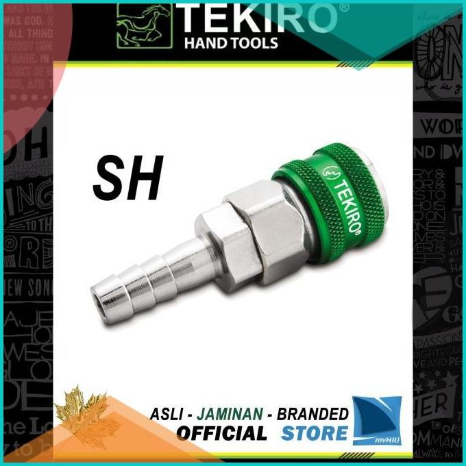 Nepel Selang Angin 30 SH (Soket Selang) Drat 3/8 Green Coupler TEKIRO