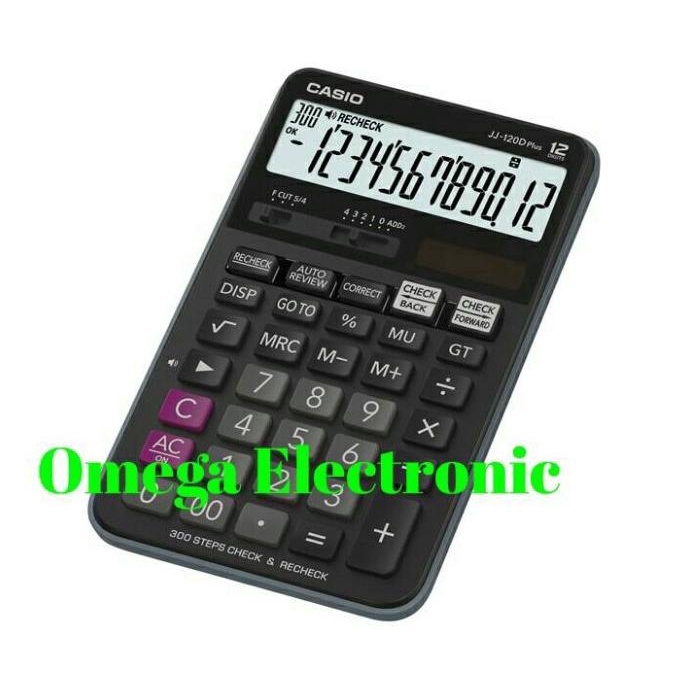 

Casio Calculator JJ-120D PLUS - Kalkulator Desktop check correct