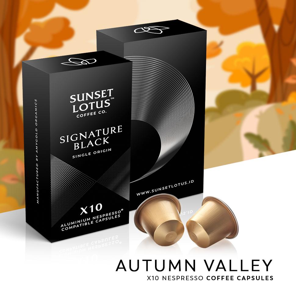 

NEW SIGNATURE BLACK BY SUNSET LOTUS - NESPRESSO COMPATIBLE COFFEE CAPSULE TETAP TRENDING DI SHOPEE