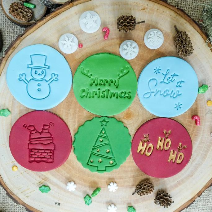 

Dubahstore Christmas Set Cake Stamp Free Mini Stamps Pengiriman Cepat