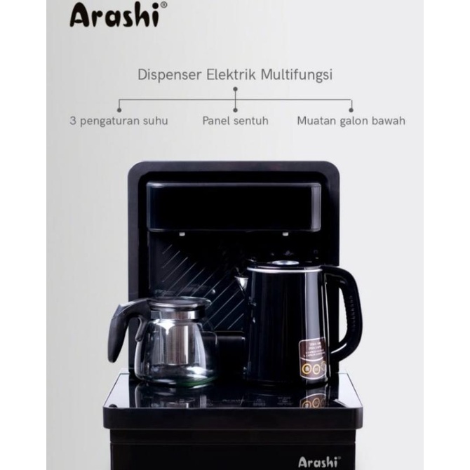 DISPENSER ARASHI AMD01B GALON BAWAH MULTI FUNGSI AMD 01B / AMD-01B SMARTLELAKI