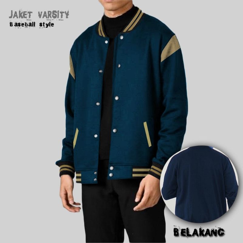 Jaket Baseball Polos - Jaket Varsity - Jaket Baseball Kombi