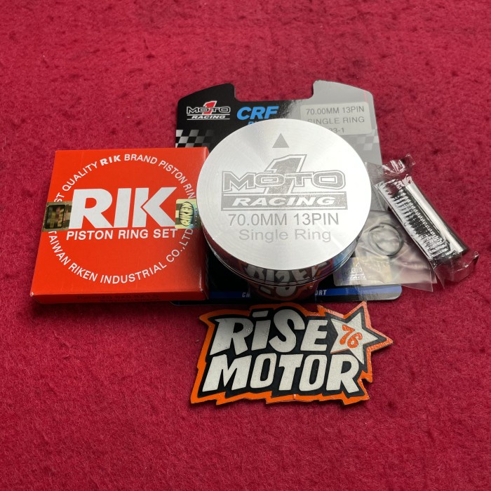 Cod Piston Moto 1 70 Pen 13 Single Ring Kode Hm070
