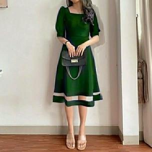 Natal // Dress Wanita Xl/Baju Pesta/Baju Natal/Dress Remaja/Midi/Baju Kantor Limited Edition