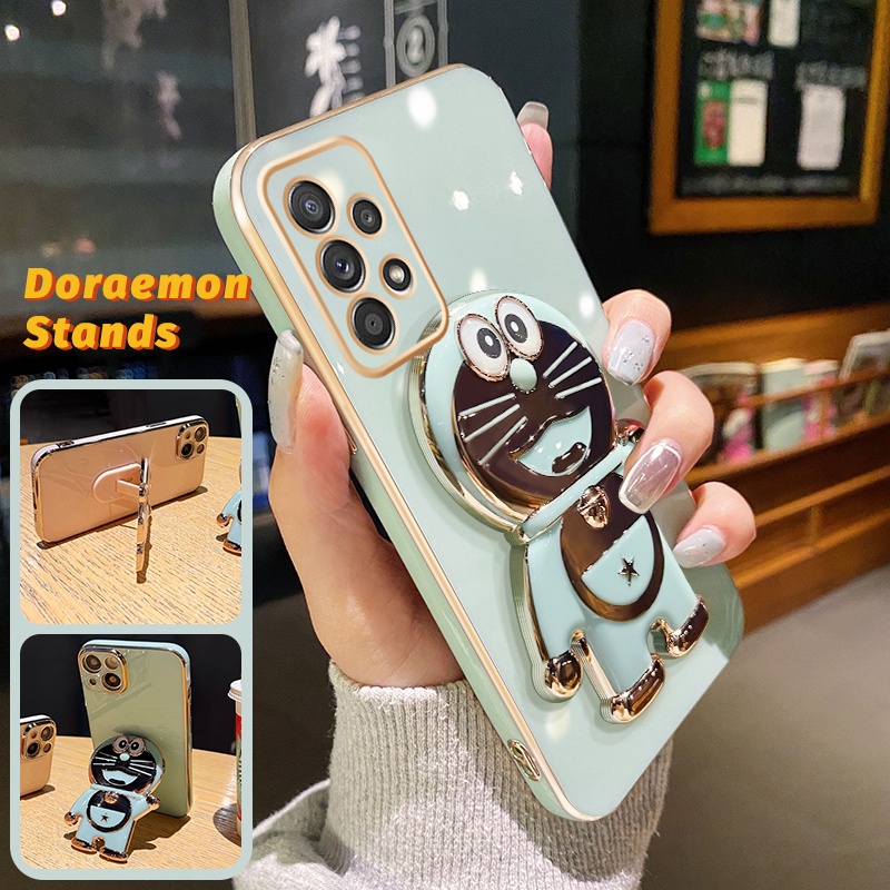 Case Ponsel untuk Samsung A52 5G A52s 5G A51 M40s M51 Case HP pola Doraemon Desain baru Softcase Pho