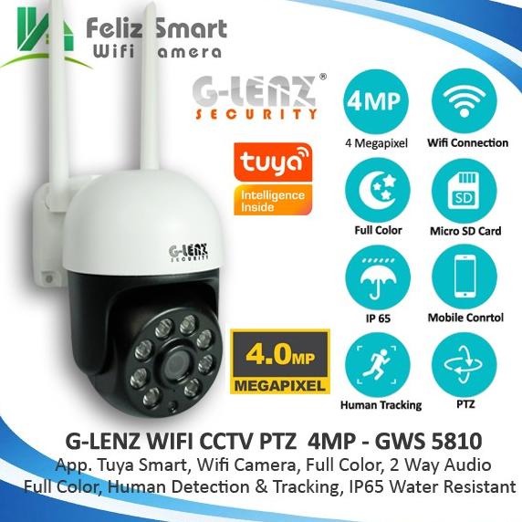 Berkualitas SMART CCTV WIFI OUTDOOR PTZ 4MP - 5MP - TUYA SMART Trending