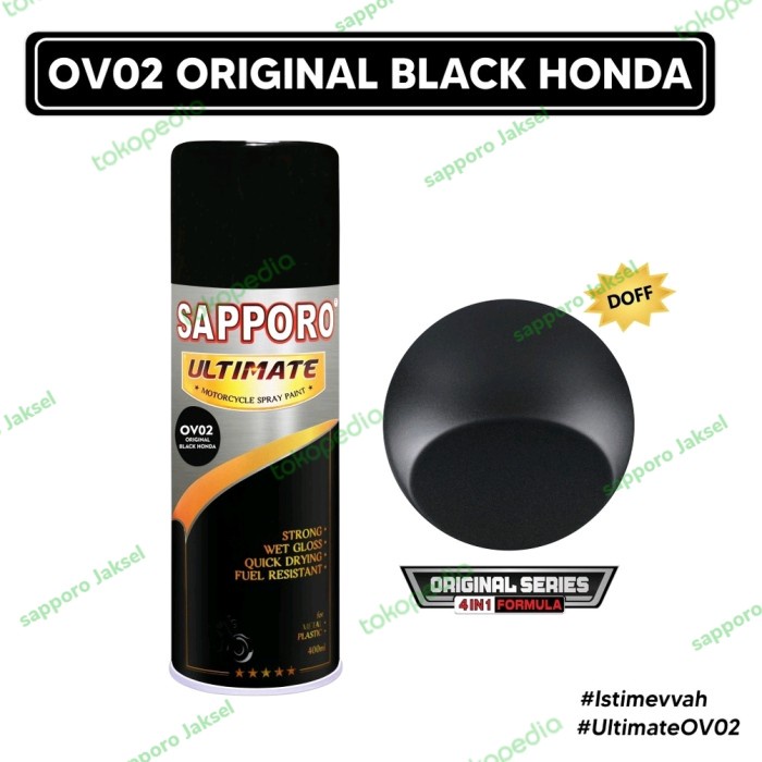 SAPPORO ULTIMATE OV02 ORIGINAL BLACK HONDA / WARNA ORIGINAL CVT HONDA