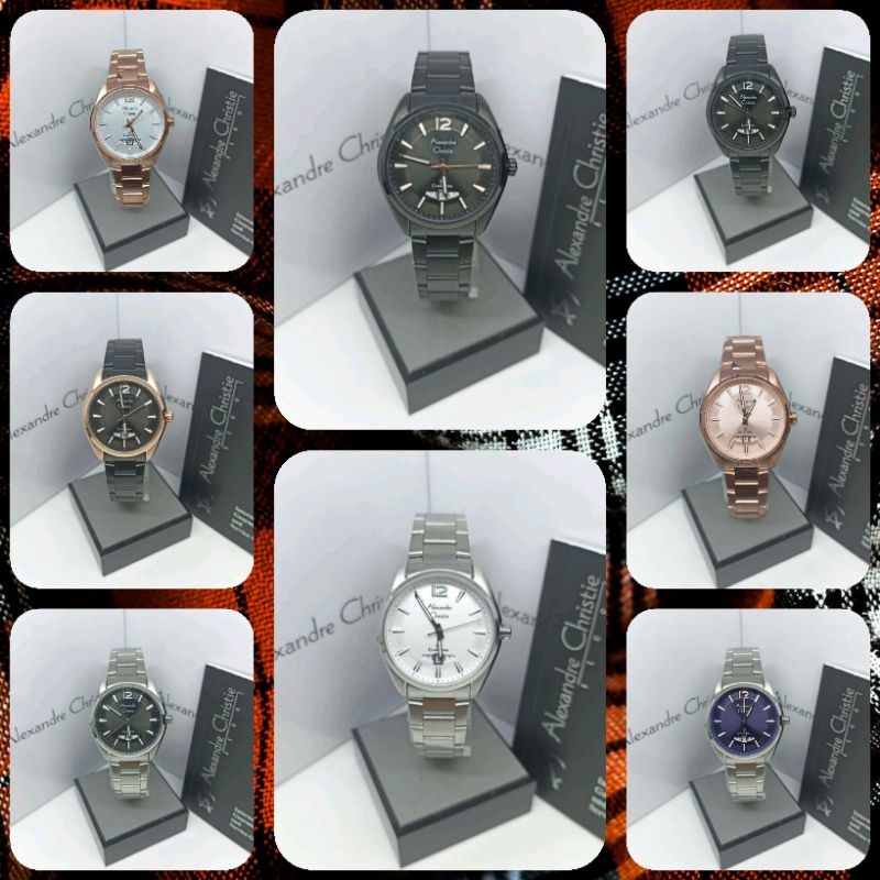Jam Tangan Wanita Alexandre Christie 8679 AC8679 AC 8679 Tali Besi / Stainless Steel