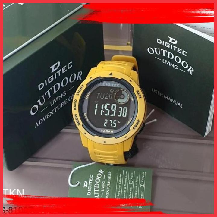 (brj) jam tangan digitec outdoor ds-8100 ds 8100 ds-8100t yellow original