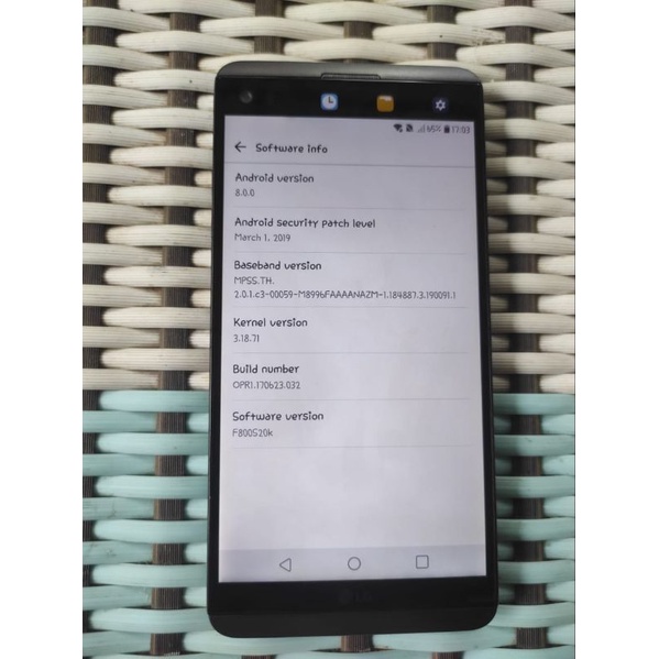 Lcd touchscreen + frame LG V20 F800S original copotan tested