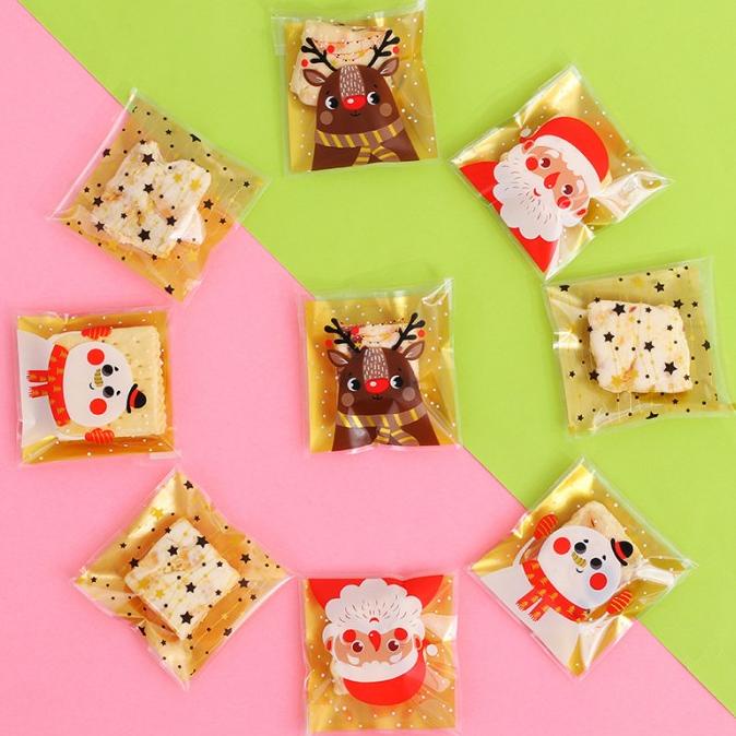 

ern (PACK) Plastik 7x7 natal OPP / Christmas Cookie Plastic