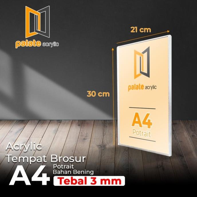 

rin AKRILIK TEMPAT BROSUR A4 / ACRYLIC / TEMPAT BROSUR 3MM