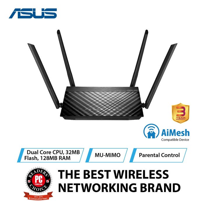 ASUS RT-AC59U Wireless AC 1500 Mbps Dual Band Gigabit Router MU-MIMO