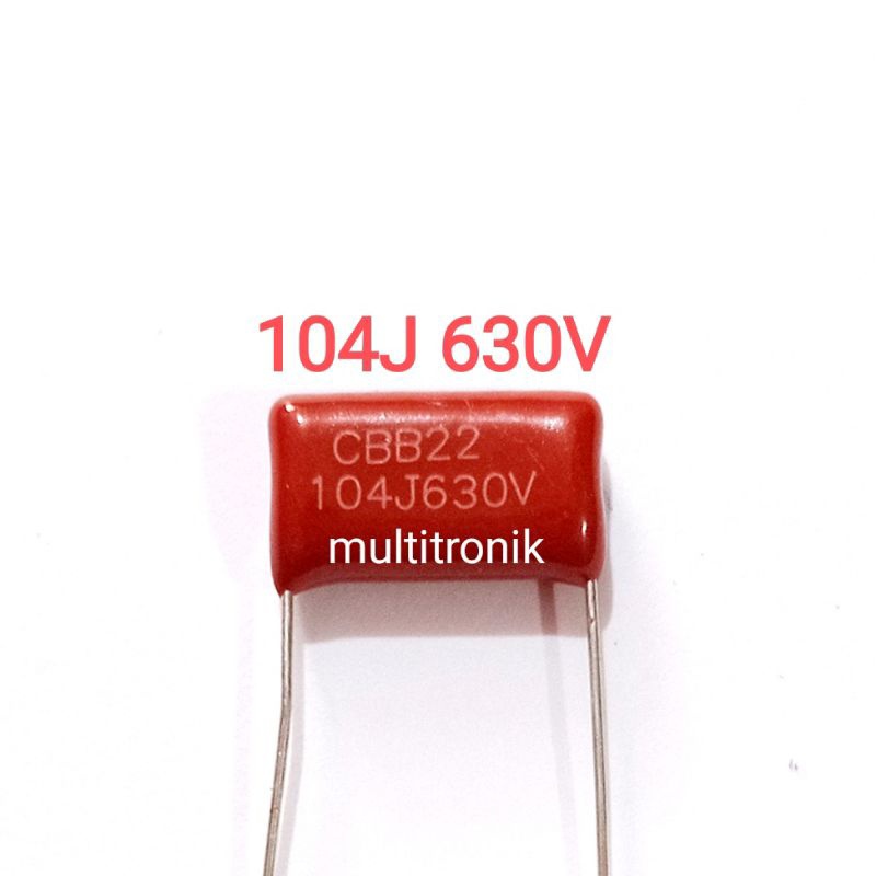 Milar 104 630v milar 100nf 630v KAPASITOR CBB22 104J 630V (100nF)