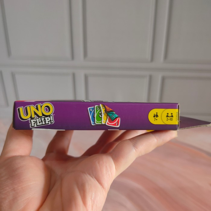 mattel games uno flip kartu uno asli original