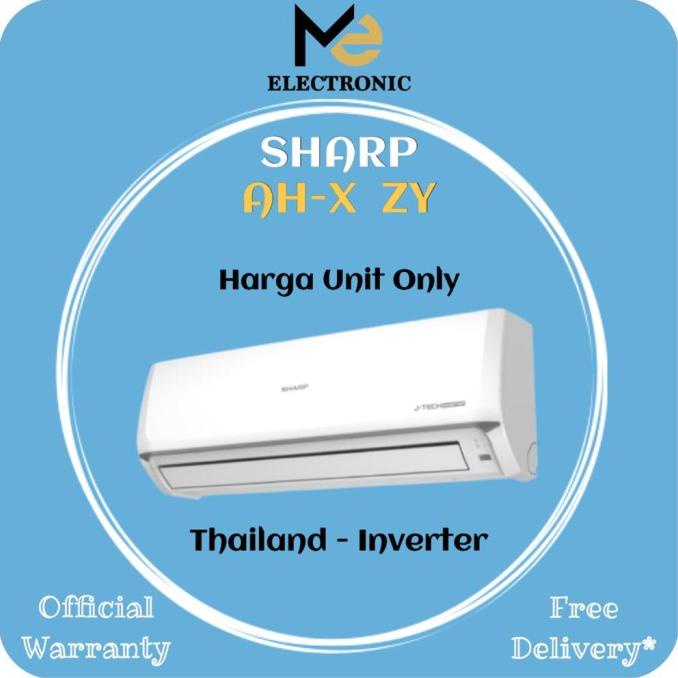 AC SHARP THAILAND INVERTER 2 PK AH-X18ZY J-Tech Inverter 2PK AHX18ZY Kualitas Bagus