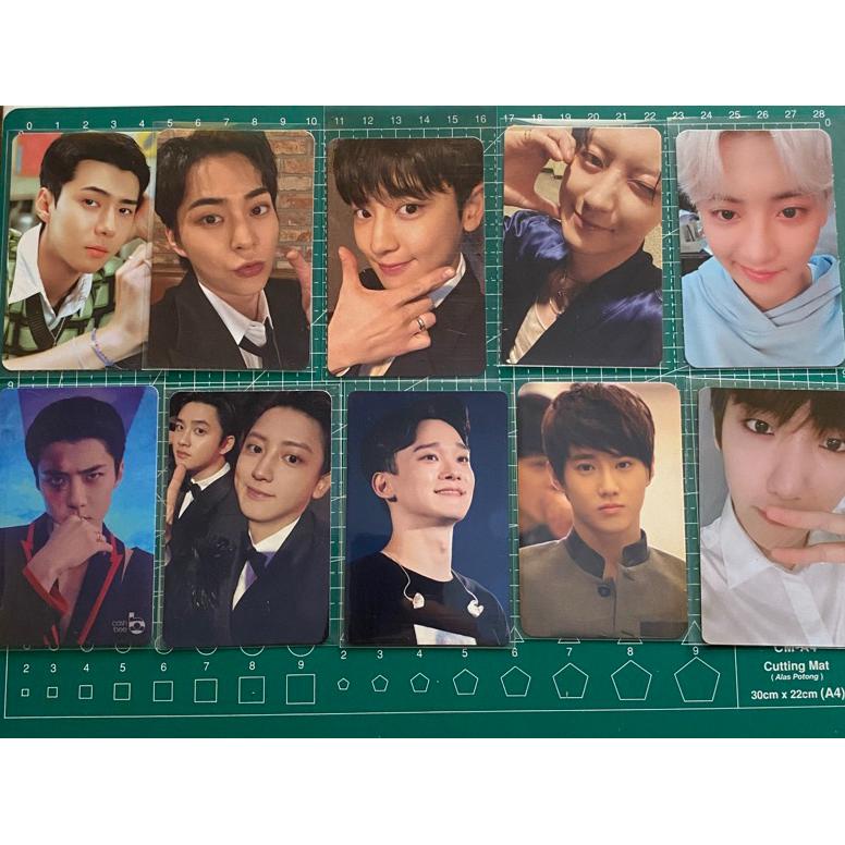 Viral wts photocard pc exo chanyeol sehun xiumin baekhyun tranding card tc cream soda exo exist cash