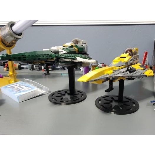 cusss order] Stand Display Lego Star Wars Starfighter Holder Dudukan Pesawat - K3D