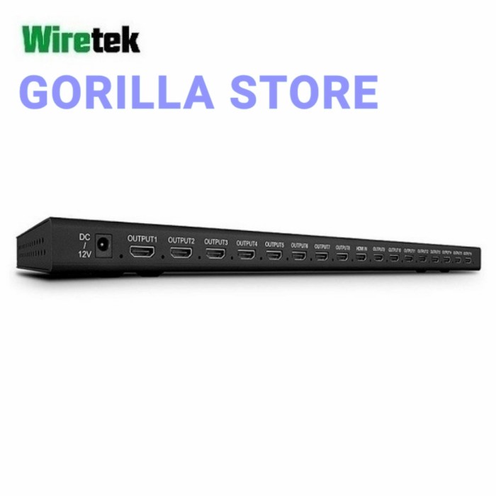 ✨New Wiretek Hdmi Splitter 16 Port 4Kx2K Terbatas