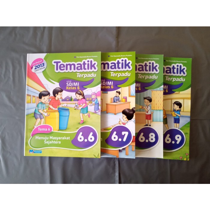 [New Ori] Paket Tematik Masmedia Sd/Mi Smester 2 Kelas 6 Terbatas