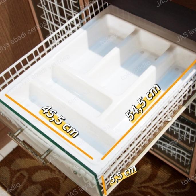 Rak Sendok Plastik gede kitchen set putih