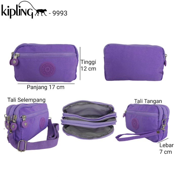 KIPLING POUCH DOMPET TAS SLEMPANG WANITA ORIGINAL 100%