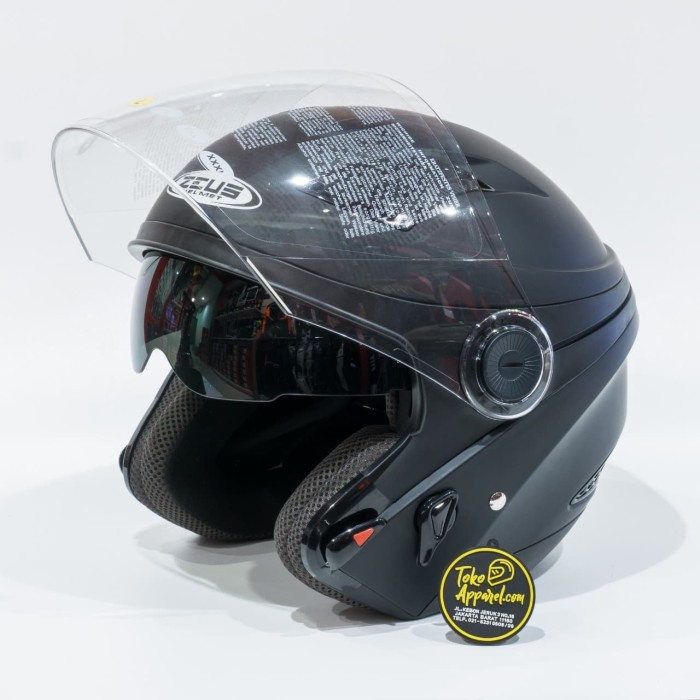 Helm Half Face Zeus Zs-610 Black Matt