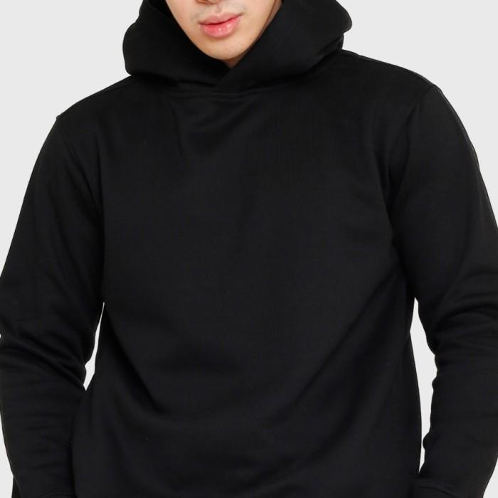TERLARIS - JAKET HOODIE PRIA SMITH BERLIN HADI - S,BLACK