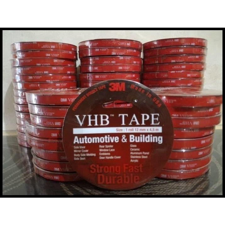 

BEST DEAL 3M VHB DOUBLE TAPE DOUBLETAPE 12MM ORI USA 4900 CAD JK33 !!!!