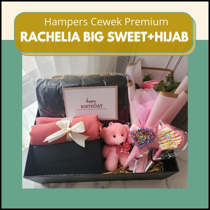 

DISKON HAPUNNI HAMPERS CEWEK ULANG TAHUN GIFT BOX RACHELIA BIG SWEET + HIJAB !!!!!