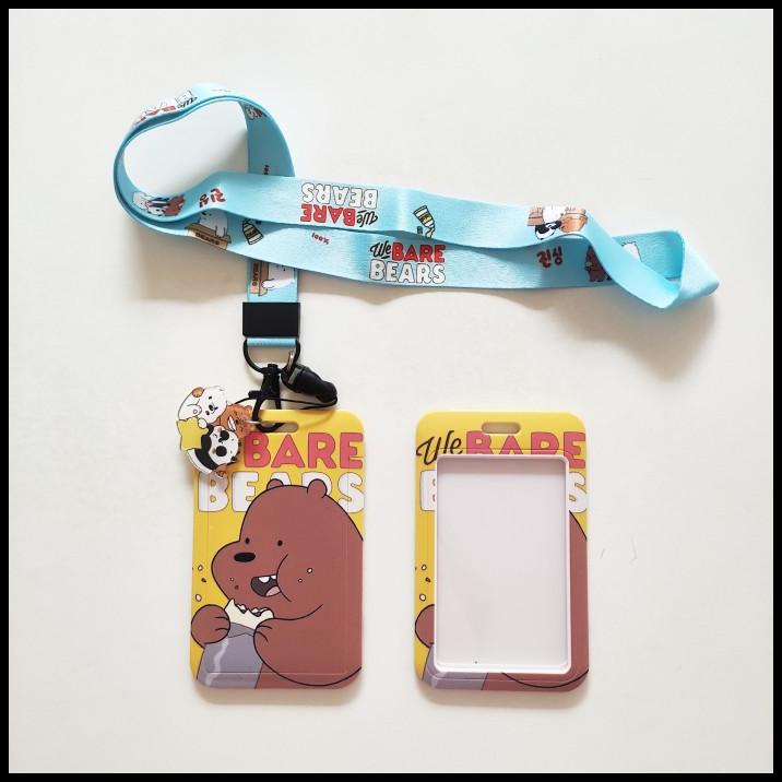 

DISKON ID CARD HOLDER NAME TAG LANYARD / KALUNG KARTU CUTE WE BARE BEARS