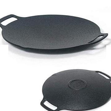 Wajan Konduksi panggangan jumbo 34cm Wajan Besi BBQ Korea anti lengket