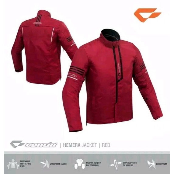 Ori Jaket Motor Touring Harian Contin Hemera
