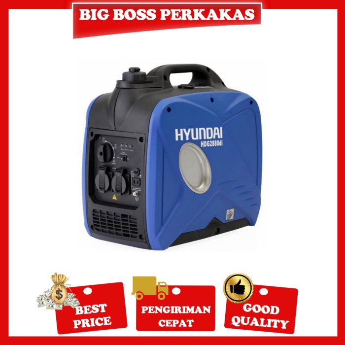 HYUNDAI GENSET SILENT INVERTER HDG 2880 DIN PORTABLE 2000 WATT