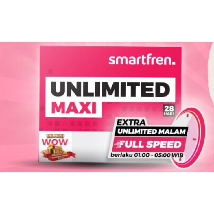 Perdana Smartfren Unlimited Maxi 2GB/hari selama 28 Hari